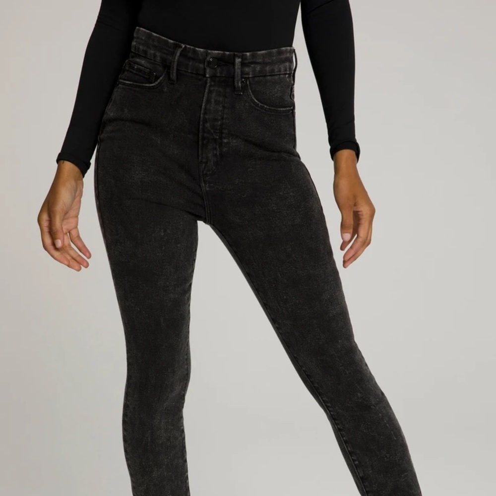Good American Good Curve Black Jeans